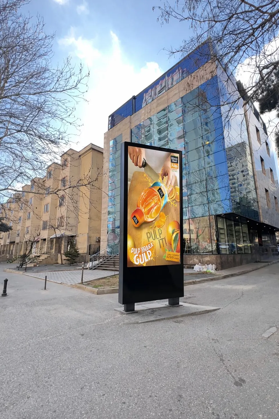 Dış mekan totem LED ekran