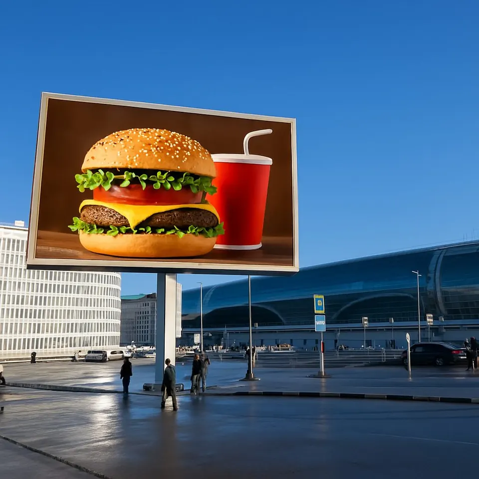 Banka ve Havalimanı LED Ekran uygulama görseli