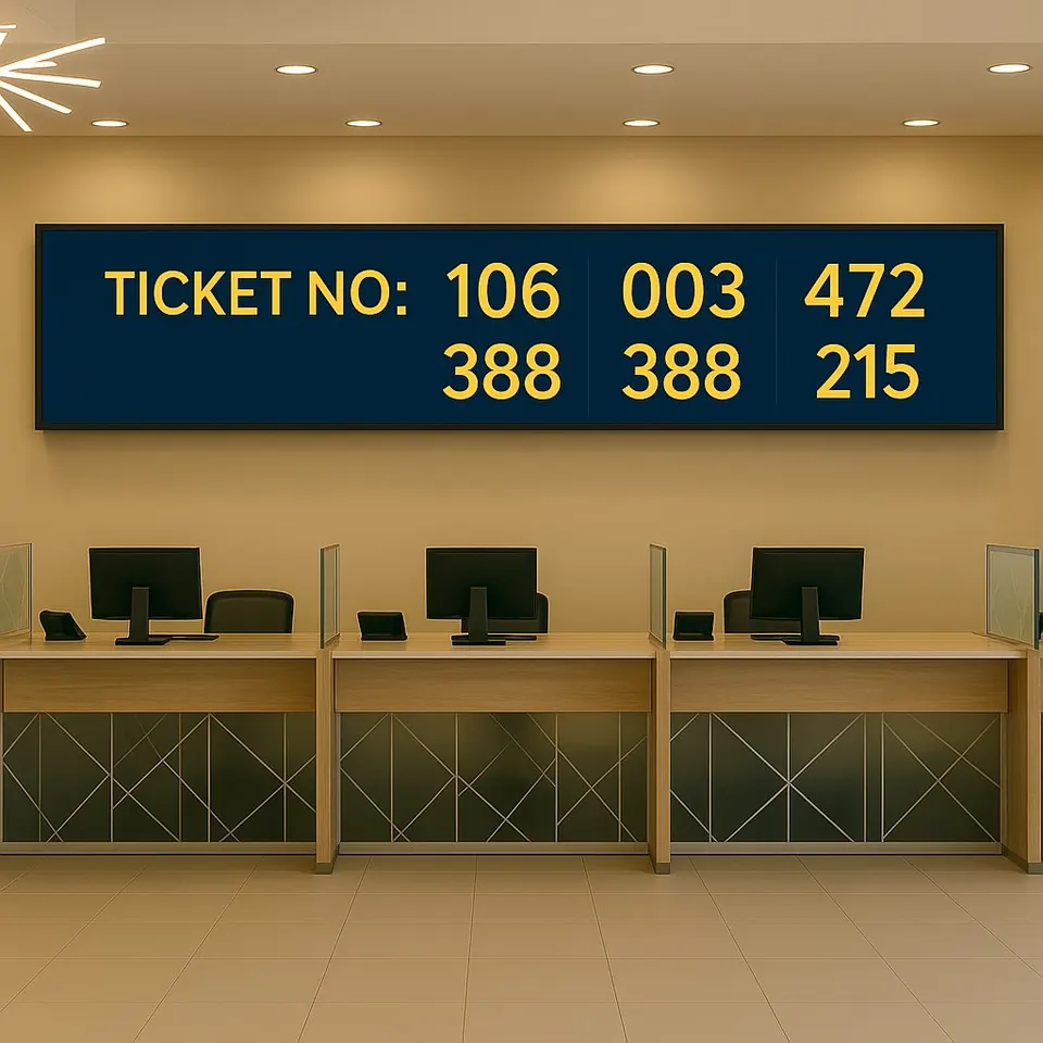 Banka ve Havalimanı LED Ekran uygulama görseli